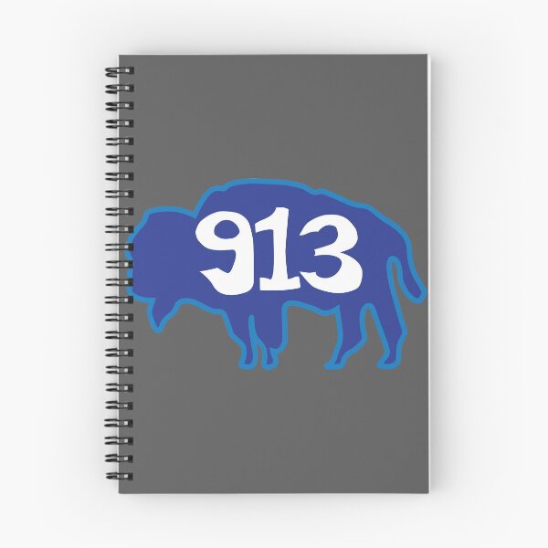 Item preview, Hand Drawn Kansas Buffalo 913 Royal Blue designed and sold by itsrturn.
