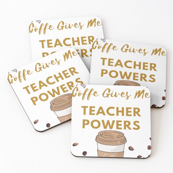 Item preview, Coffee Gives Me Teacher Powers designed and sold by LaSalvador.