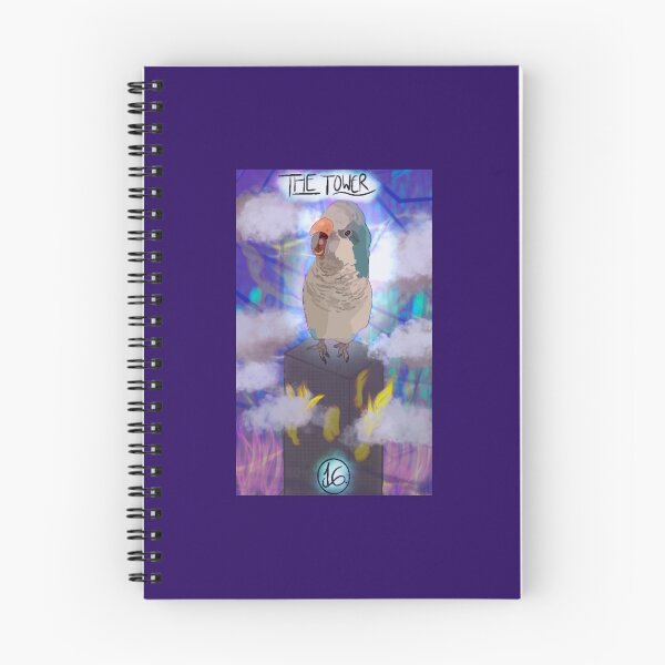 Item preview, The Tower Card Parrot Tarot designed and sold by cece-rub-art.