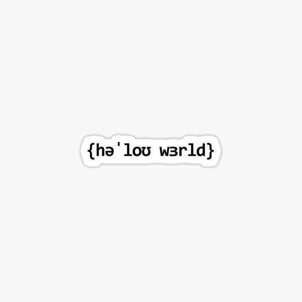 Item preview, Hello World IPA designed and sold by infinitelySteph.