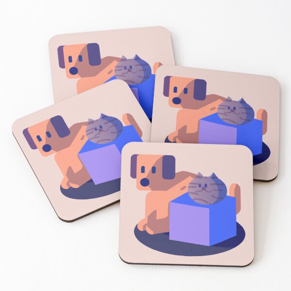 Item preview, Square Dog And Round Cat designed and sold by Zestpond.