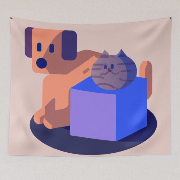Item preview, Square Dog And Round Cat designed and sold by Zestpond.