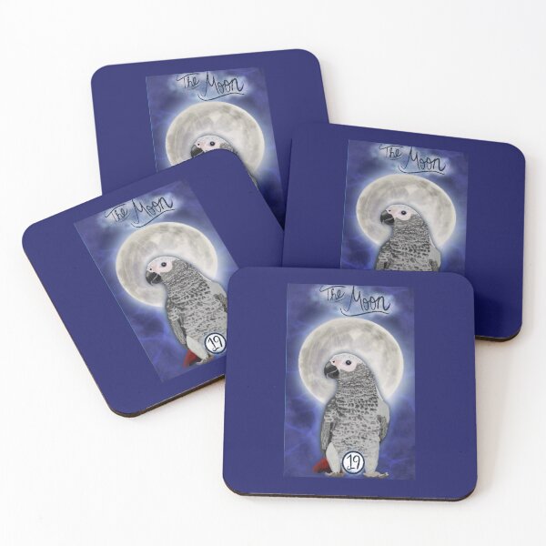Item preview, The Moon Parrot Tarot designed and sold by cece-rub-art.