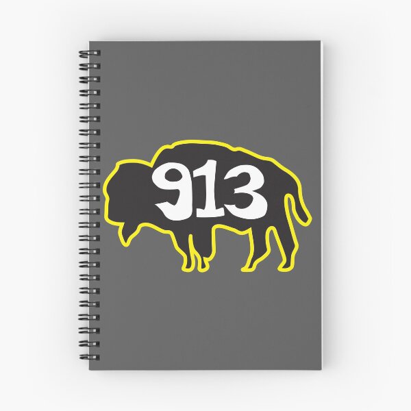 Item preview, Hand Drawn Kansas Buffalo 913 Black Gold designed and sold by itsrturn.