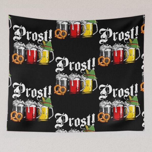 Artikelvorschau, Prost Bier Deutsche Flagge Oktoberfest Kleidung Herren entworfen und verkauft von Mason Rau.