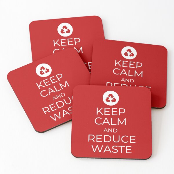 Aperçu de l'œuvre Keep Calm and Reduce Waste (Dark version) créée et vendue par royumi.