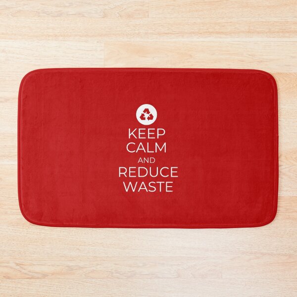 Item preview, Keep Calm and Reduce Waste (Dark version) designed and sold by royumi.