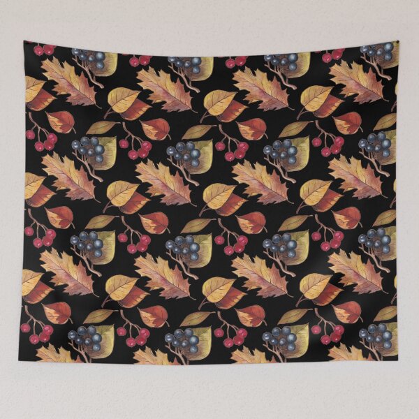 Item preview, Retro Gray Leaves Pillow,bath mats,shower curtain,throw blankets and tapestries designed and sold by Fairies Flower  Garden.
