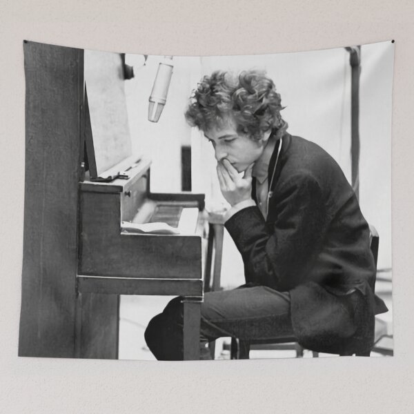 Item preview, playing piano on black and white photo dylans designed and sold by archiepothierrr.