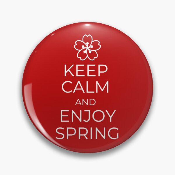 Item preview, Keep Calm and Enjoy Spring (Dark version) designed and sold by royumi.
