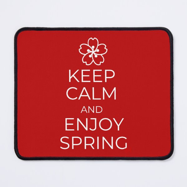 Item preview, Keep Calm and Enjoy Spring (Dark version) designed and sold by royumi.
