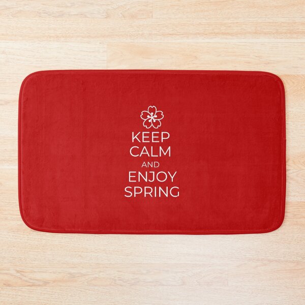 Item preview, Keep Calm and Enjoy Spring (Dark version) designed and sold by royumi.