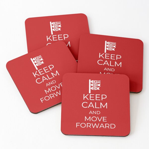 Item preview, Keep Calm and Move Forward (Dark version) designed and sold by royumi.