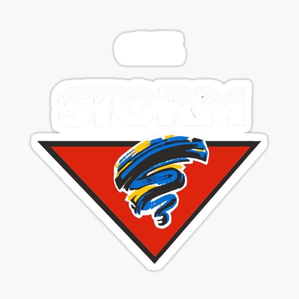 "Storm Guelph 1990's Logo" Sticker for Sale by djmattrussell Redbubble