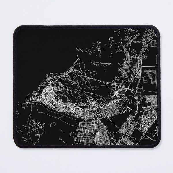 Item preview, Abu Dhabi Black Map designed and sold by multiplicitymap.
