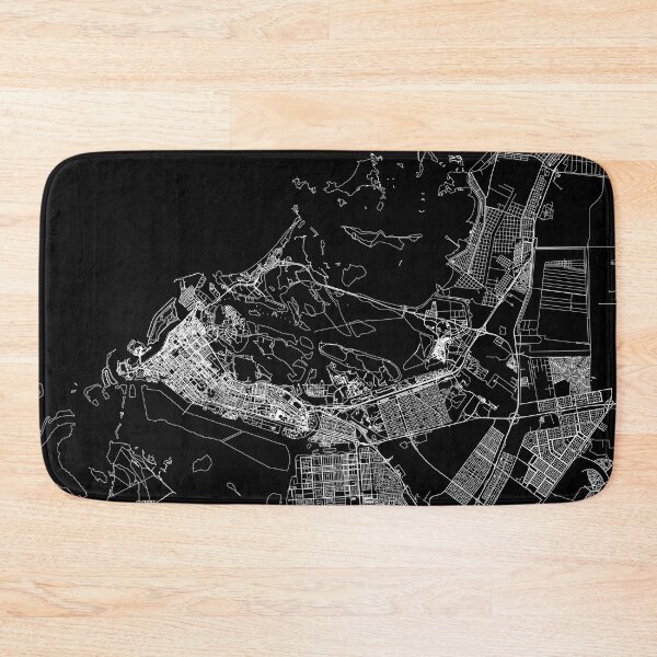 Item preview, Abu Dhabi Black Map designed and sold by multiplicitymap.