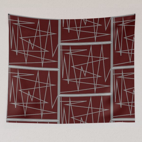 Item preview, line art, lines, grey, maroon, design, line work, art deco, expression designed and sold by SavageLegion.