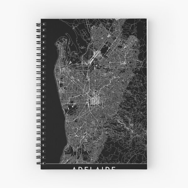 Item preview, Adelaide Black Map designed and sold by multiplicitymap.