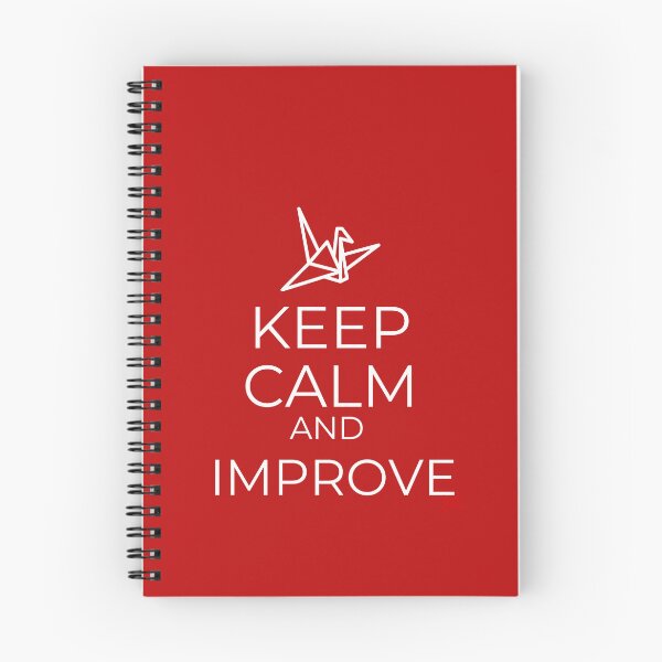 Item preview, Keep Calm and Improve (Dark version) designed and sold by royumi.