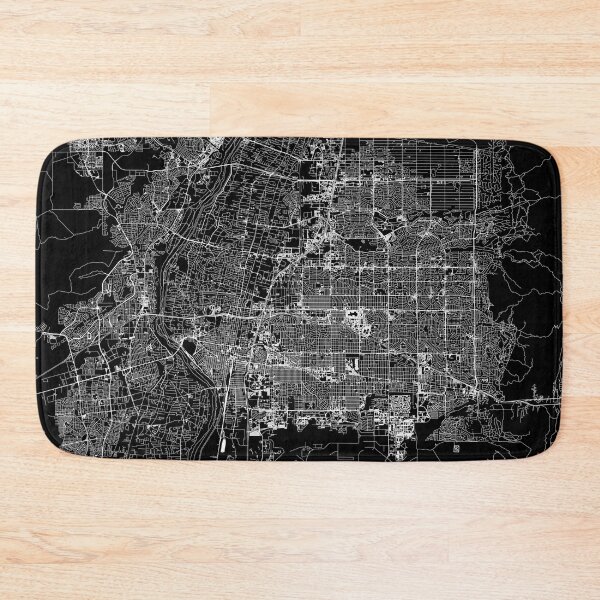 Item preview, Albuquerque Black Map designed and sold by multiplicitymap.