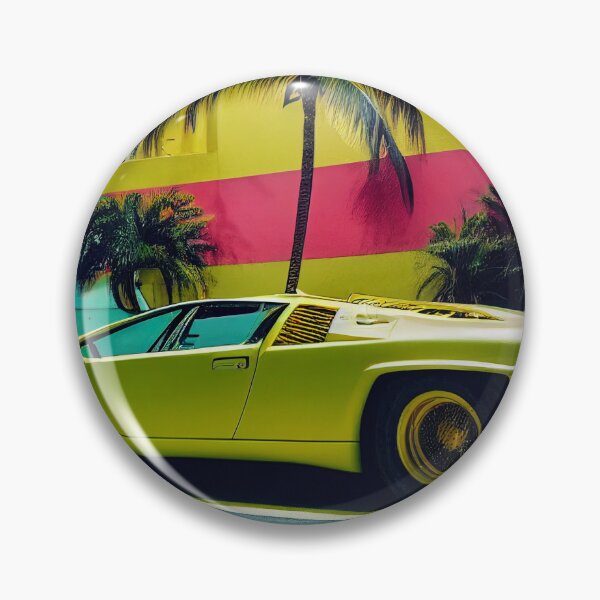 Item preview, Old School Lambo in Miami designed and sold by Promptjourney.