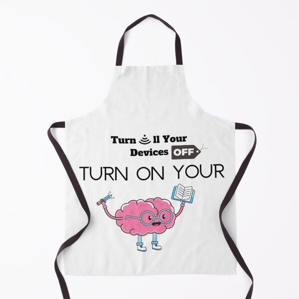 Item preview, Turn Off Your Devices and On Your Brain designed and sold by Quirky Dez.