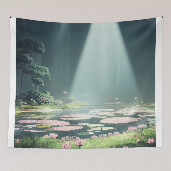 Item preview, Light and shadow lotus pond designed and sold by MagicalAci.