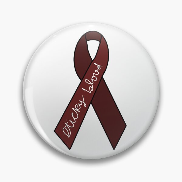 Item preview, Sticky Blood Awareness Ribbon  designed and sold by jenmishalecki.