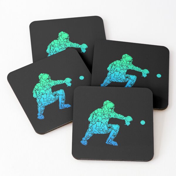 Item preview, Baseball Catcher Player Sticker designed and sold by ConfitofBrassB.