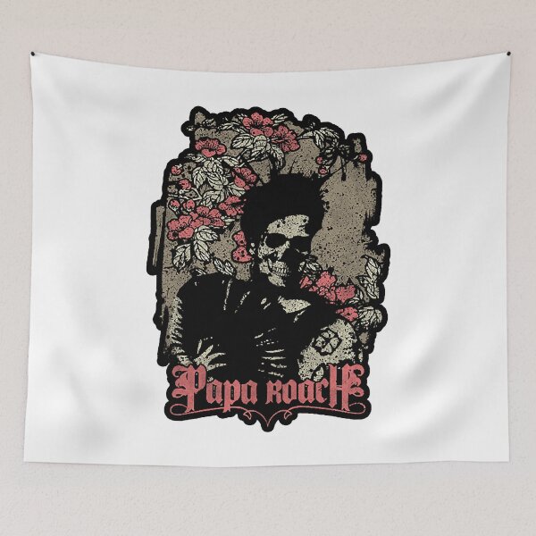 Item preview, Army Musican black ghost skull rose designed and sold by MoreauBouvet.