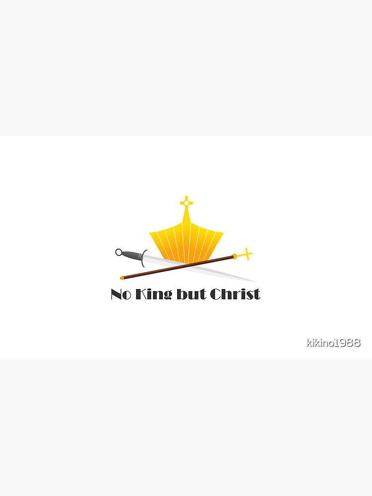 Imagen 4 de 4, Taza de café con la obra No más rey que Cristo, diseñada y vendida por kikino1988.