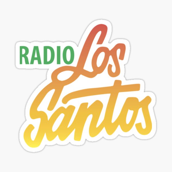 Grand Theft Auto 5 Five - Los Santos Rock Radio, vinyl car sticker