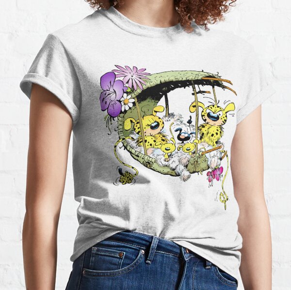 Cadeaux amoureux Spirou Marsupilami Fantasio Cadeaux Meilleurs hommes T-shirt classique