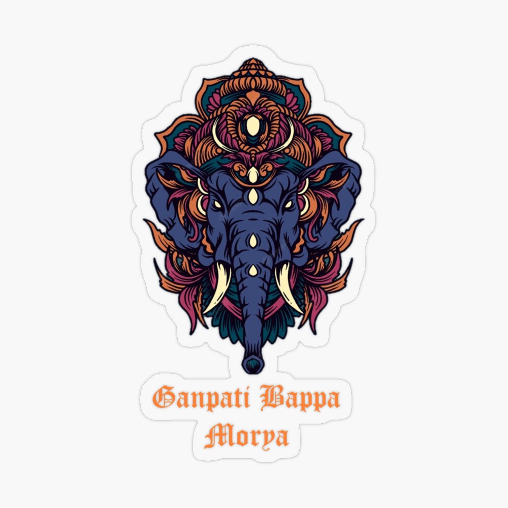 Ganpati Bappa Morya Logo PNG Images, Free Transparent Ganpati Bappa Morya  Logo Download - KindPNG