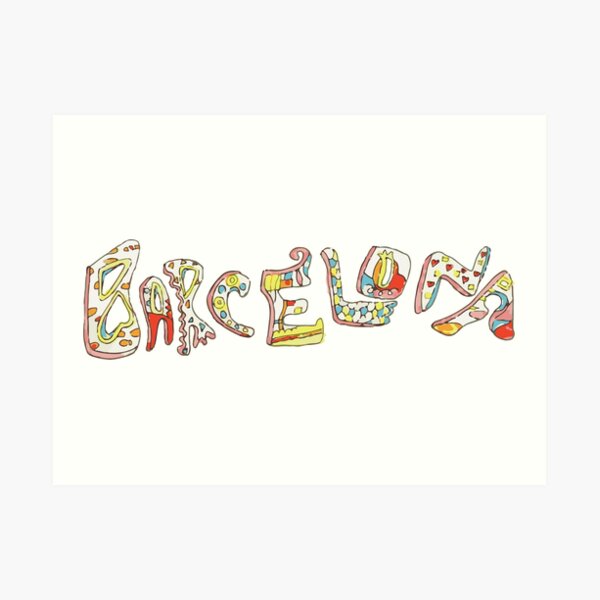 Barcelona Gaudi Art Print
