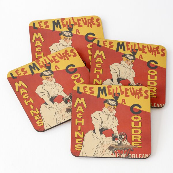 Item preview, LES MEILLEURES Sewing Coudre Machines Vintage French Art Poster designed and sold by retroposters.