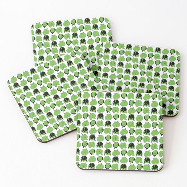 Item preview, Green Hamster Butts Pattern designed and sold by ajoymoon.