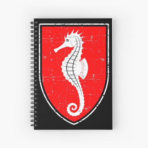 Item preview, Kriegsmarine U-boat U-708 - Seahorse - White Border - Grunge Style  designed and sold by pzd501.