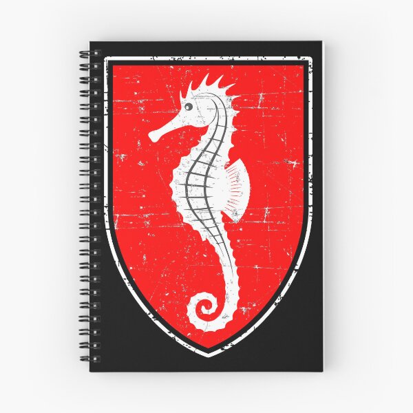 Item preview, Kriegsmarine U-boat U-708 - Seahorse - White Border - Grunge Style  designed and sold by pzd501.