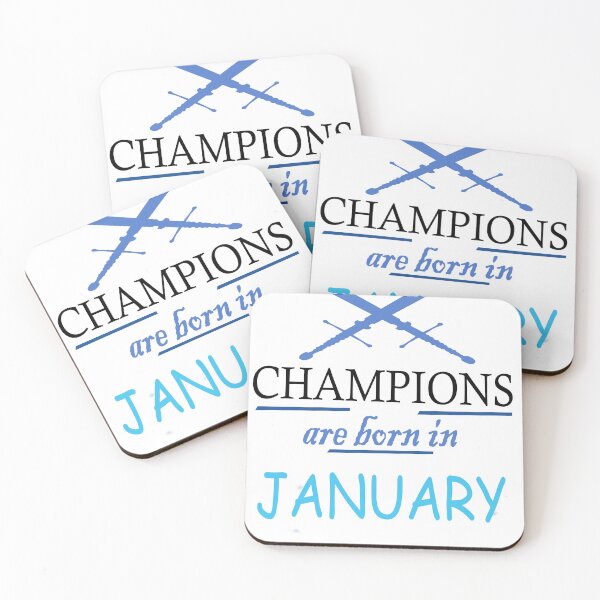 Item preview, CHAMPIONS ARE BORN IN JANUARY designed and sold by WSLM.