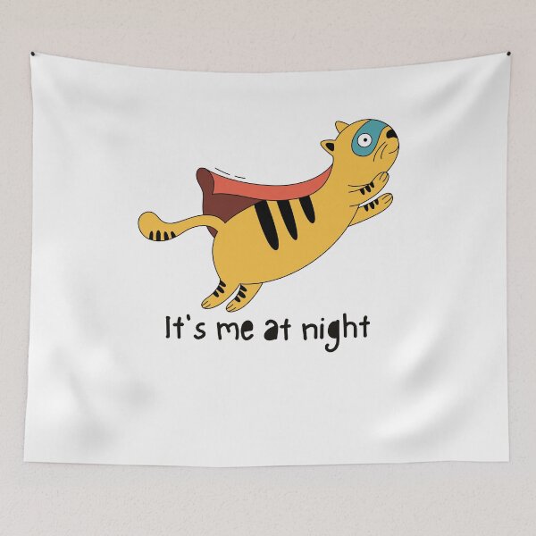 Item preview, It's me at night, cat funny designed and sold by Tiny-Love ⭐⭐⭐⭐⭐.