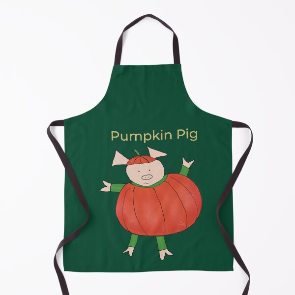 Item preview, Cute Green Halloween Pumpkin Pig.  Pig in fancy dress, Halloween designed and sold by PiggingJapan.