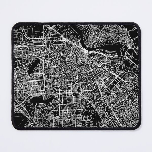 Item preview, Amsterdam Black Map designed and sold by multiplicitymap.