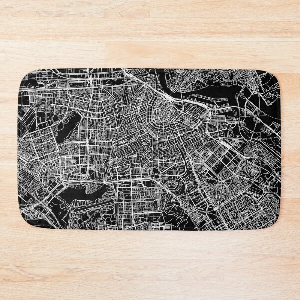 Item preview, Amsterdam Black Map designed and sold by multiplicitymap.