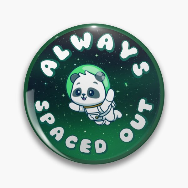 Item preview, ALWAYS SPACED OUT Astronaut Panda Green designed and sold by everything4eva.