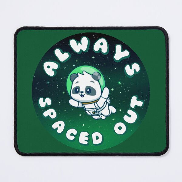 Item preview, ALWAYS SPACED OUT Astronaut Panda Green designed and sold by everything4eva.