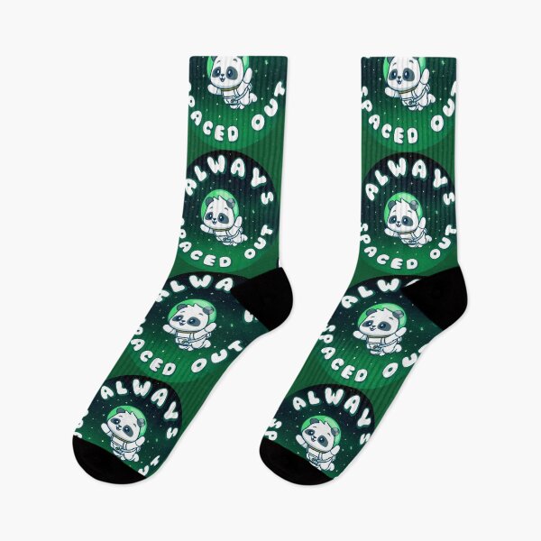Item preview, ALWAYS SPACED OUT Astronaut Panda Green designed and sold by everything4eva.