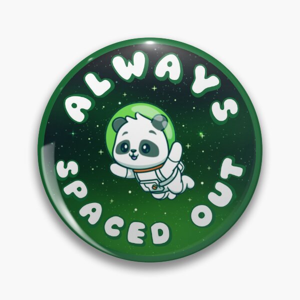 Item preview, ALWAYS SPACED OUT Astronaut Panda Green designed and sold by everything4eva.