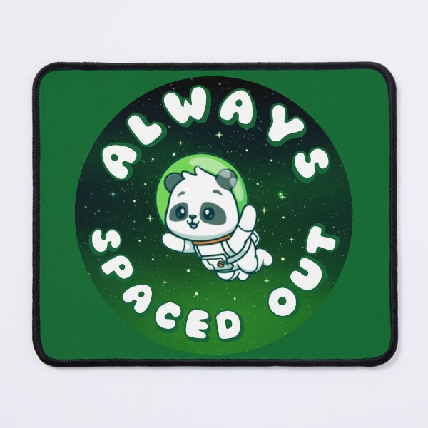 Item preview, ALWAYS SPACED OUT Astronaut Panda Green designed and sold by everything4eva.