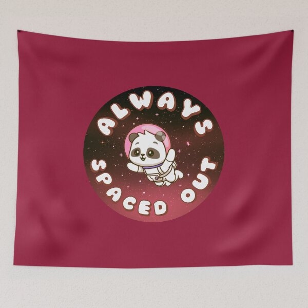 Item preview, ALWAYS SPACED OUT Astronaut Panda Pink designed and sold by everything4eva.